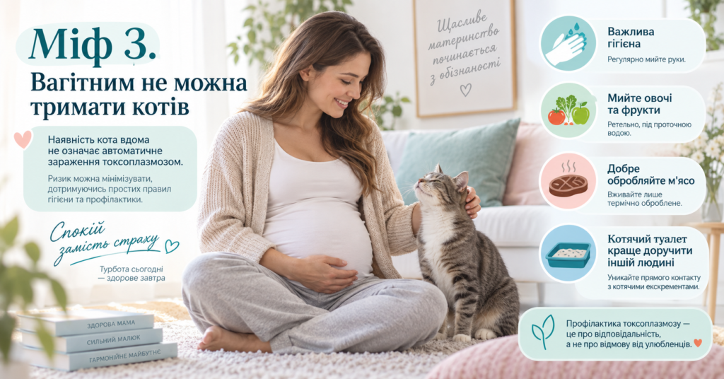 Вагітна жінка з домашнім котом, правила гігієни та профілактики токсоплазмозу під час вагітності