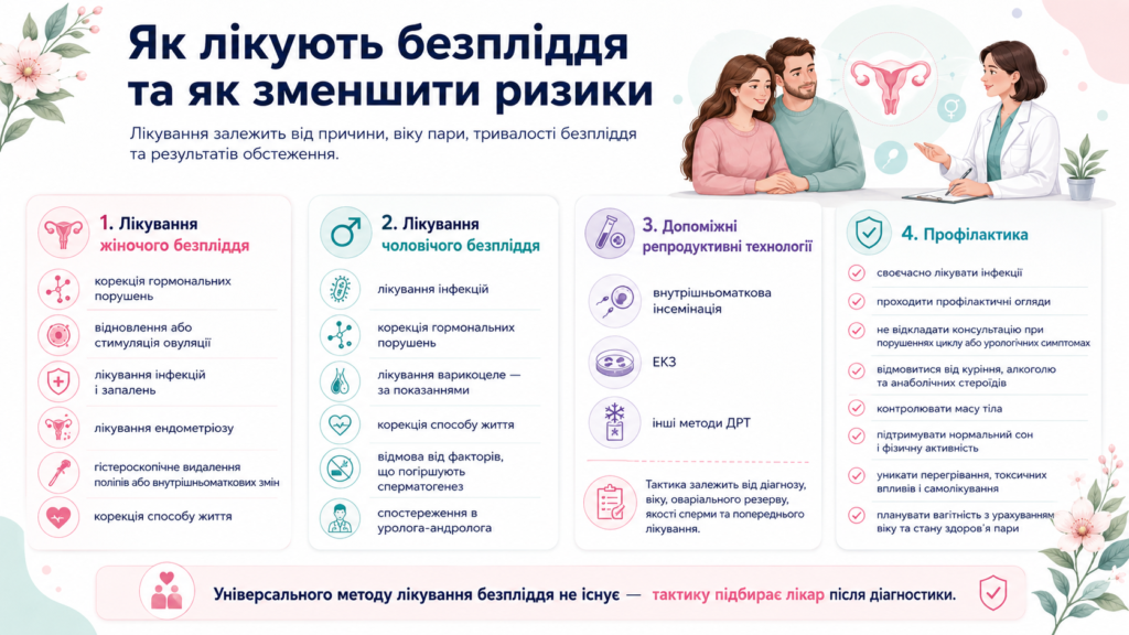 Як лікують безпліддя у жінок і чоловіків: методи лікування, допоміжні репродуктивні технології та профілактика ризиків