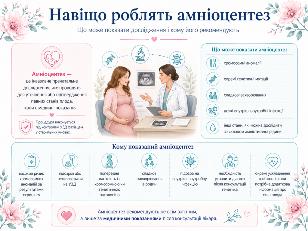 Навіщо роблять амніоцентез: що показує дослідження та кому його можуть рекомендувати під час вагітності